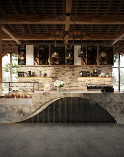 Rustic Tropical Caf&eacute;